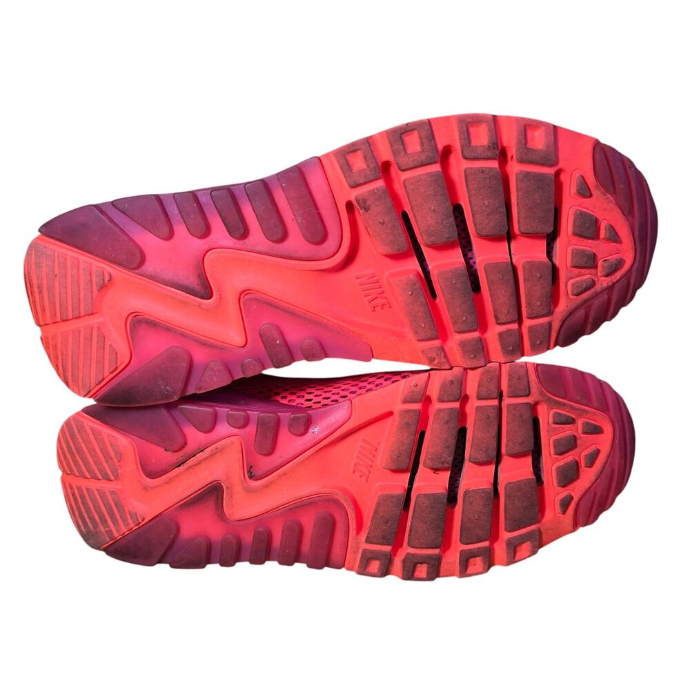 2015 Women's Nike Air Max 90 Ultra Breathe Bright Crimson Size 9.5 Used Rare - Picture 7 of 8